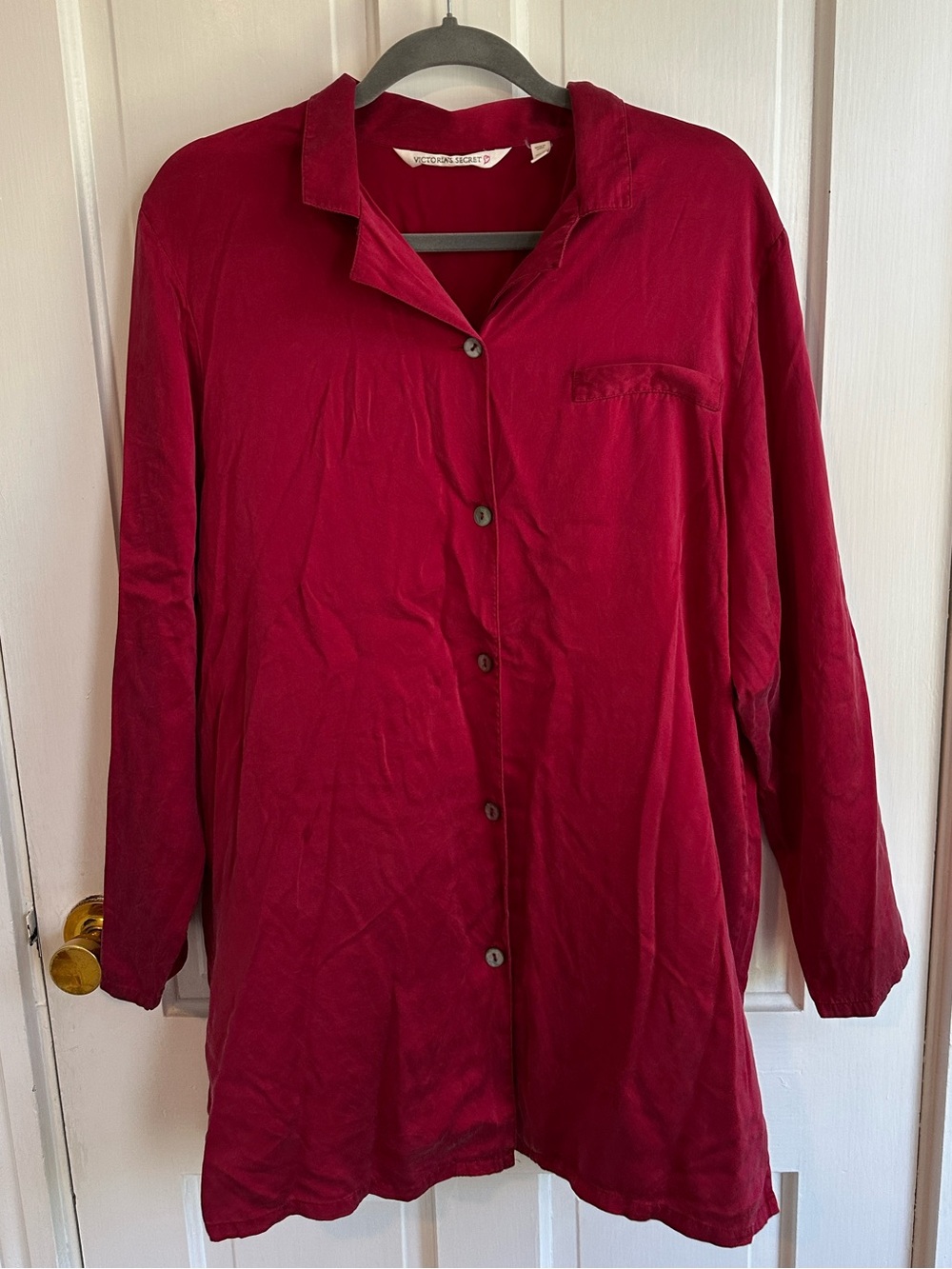 Vintage Victoria's Secret 100% Silk Button-Up  Nightgown